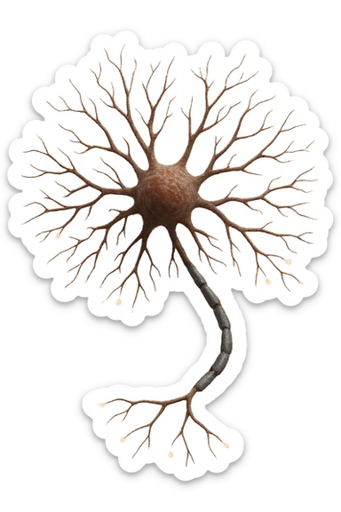 neurone umano 3d sticker