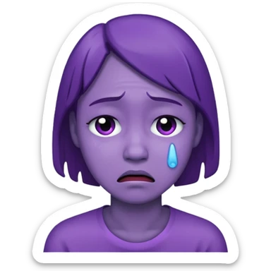 :face-purple-crying: sticker