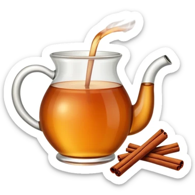 apple cider with cinnamon stick sticker
