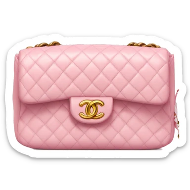 Baby pink Chanel bag  sticker