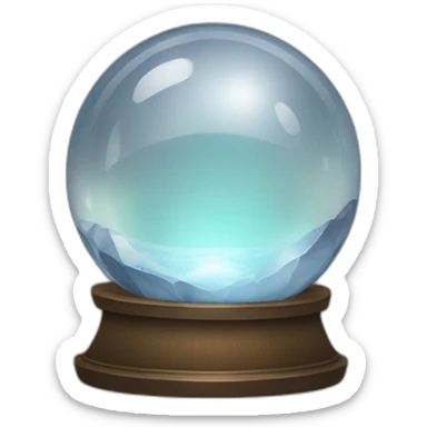 crystal ball sticker