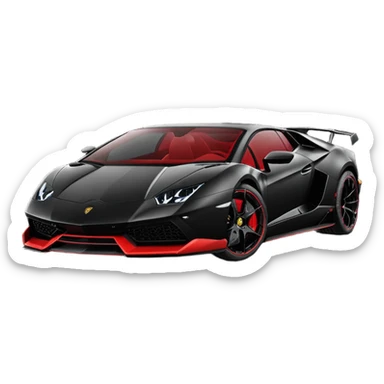 LAMBORGHINI SV OR LAMBORGHINI VENENO MAT BLACK sticker