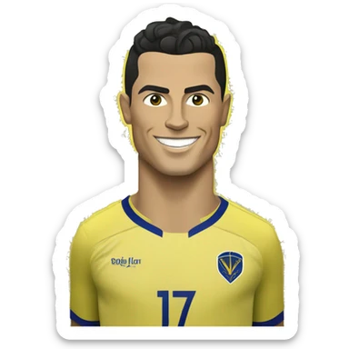 Cristiano Ronaldo at Al Nassr sticker