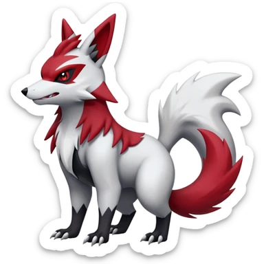 Zoroark-Zangoose-hybrid-creature sticker