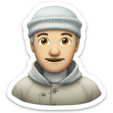 Tatar in a skullcap sticker