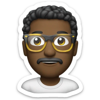 Pop smoke avec des lunettes sticker