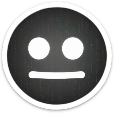 ASCII smiley face sticker