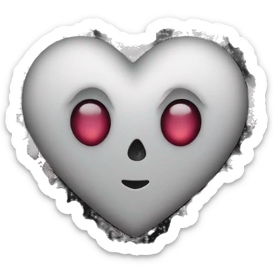 A gothic heart sticker