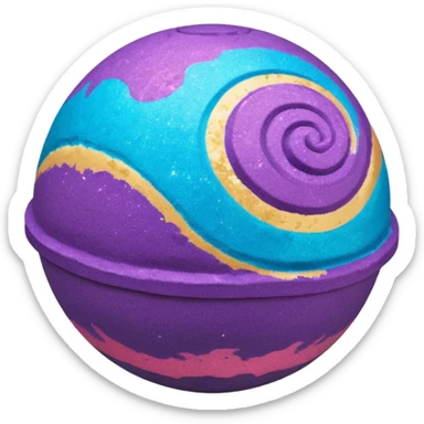 lush intergalactic bath bomb sticker