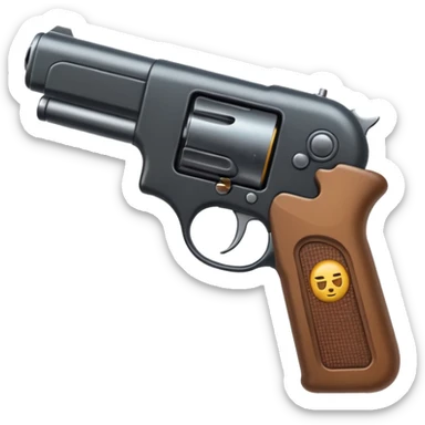 Emoji con arma sticker