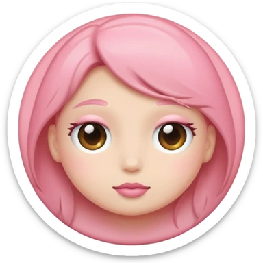 PINK BLUSH emoji sticker