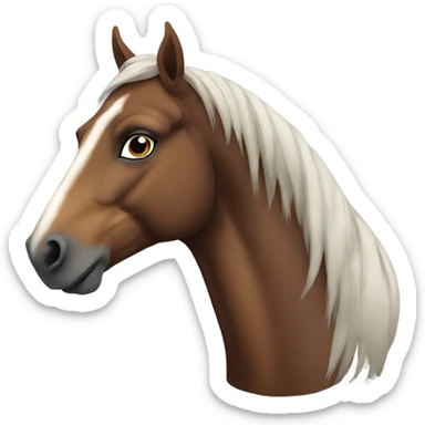 Western mustang horse sticker
