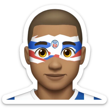 Kylian mbappe, france, world cup, buff sticker