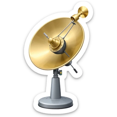 satellite dish signal sticker