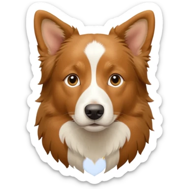 Tan Border Collie sticker