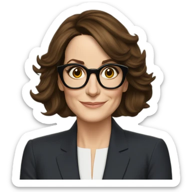 Tina fey sticker