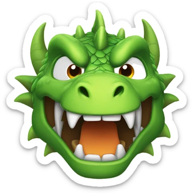 Angry dragon sticker