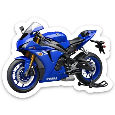 Yamaha YZF (Sportbike) - Yamaha YZF-R1 (Model Year: 2022) (Iconic colour: Blue) sticker