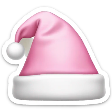light pink santa hat sticker