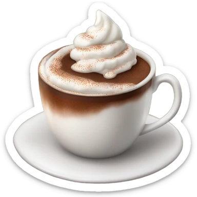 cup of hot chocolate sticker