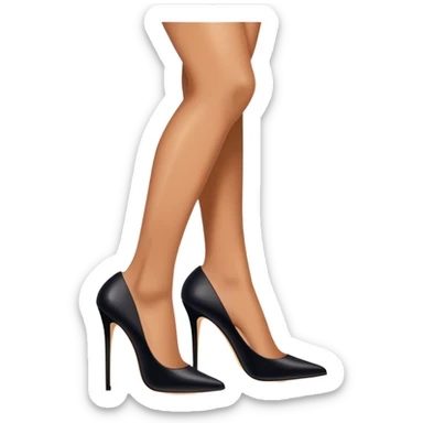 1990’s posh spice black stilettos sticker