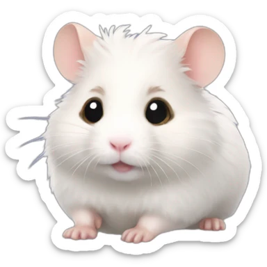 angel hamster sticker