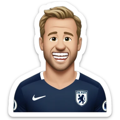 Harry kane massive massive teeth sticker