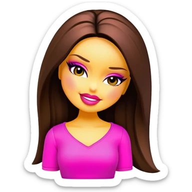Bratz doll as emoji sticker