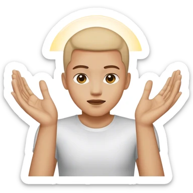 Quelqu'un qui fais un carré avec c est mains sticker