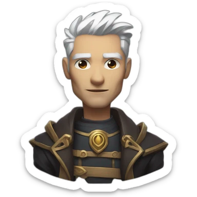 Graves from league of legend sticker