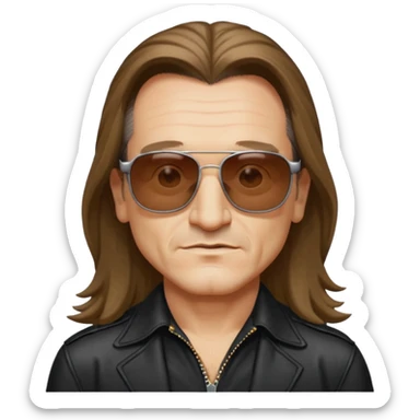 The Edge of U2 sticker