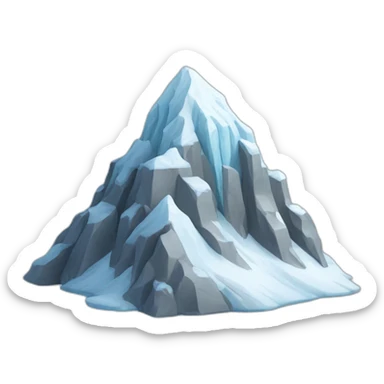 mountain ice snow peak sticker