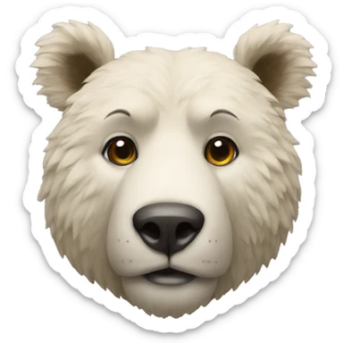 ours realiste sticker