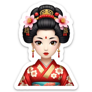 Geisha sticker