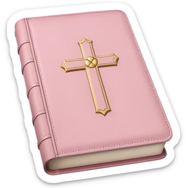 light pink Bible emoji  sticker