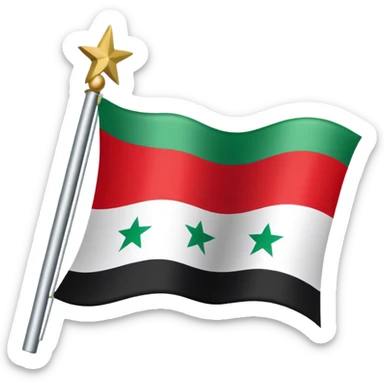 Free syria flag sticker