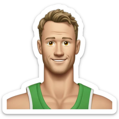 Jonathan Toews as a beach bum sticker