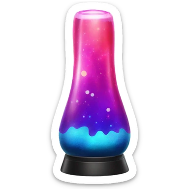Galaxy lava lamp sticker