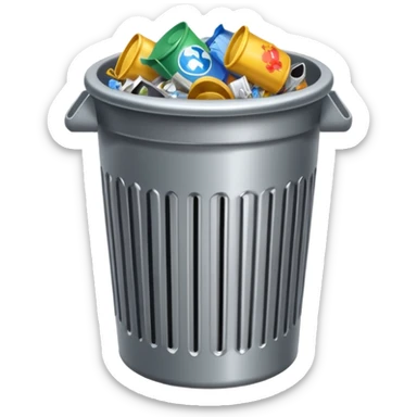 trash can sticker