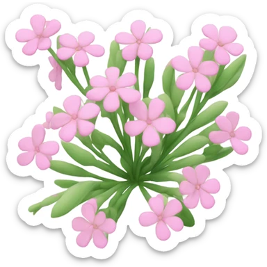 Cute pink Flowers sticker