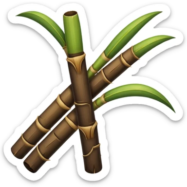 In sugarcane convert the green colour stem part into dark brown colour sticker