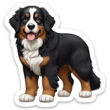 Bernese mountain dog loving bernese mountain dog sticker