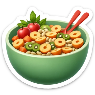 healthy bowl sticker