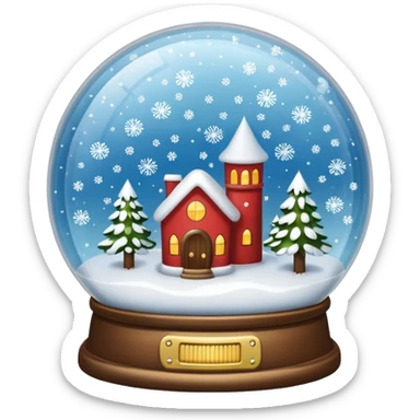 snow globe sticker