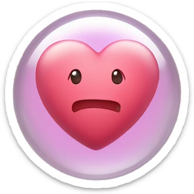heart in a bubb sticker