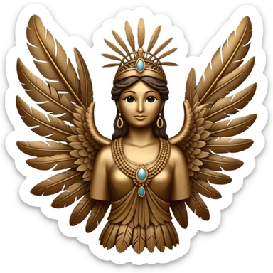 Estatua de la libertad con una paloma peruana en la sticker