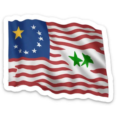 The flag of Balochistan in iOS emoji style sticker