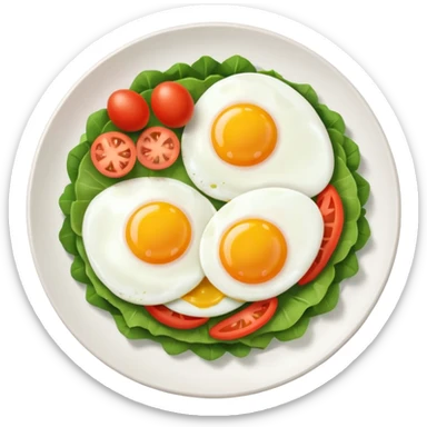 eggs with veggies and coffee  sticker