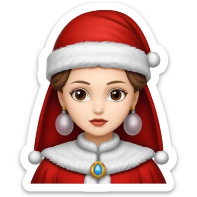 padme amidala santa sticker