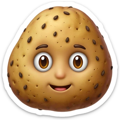 POTATO WITH NO FFACE sticker